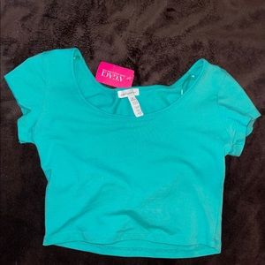 Turquoise Crop Top